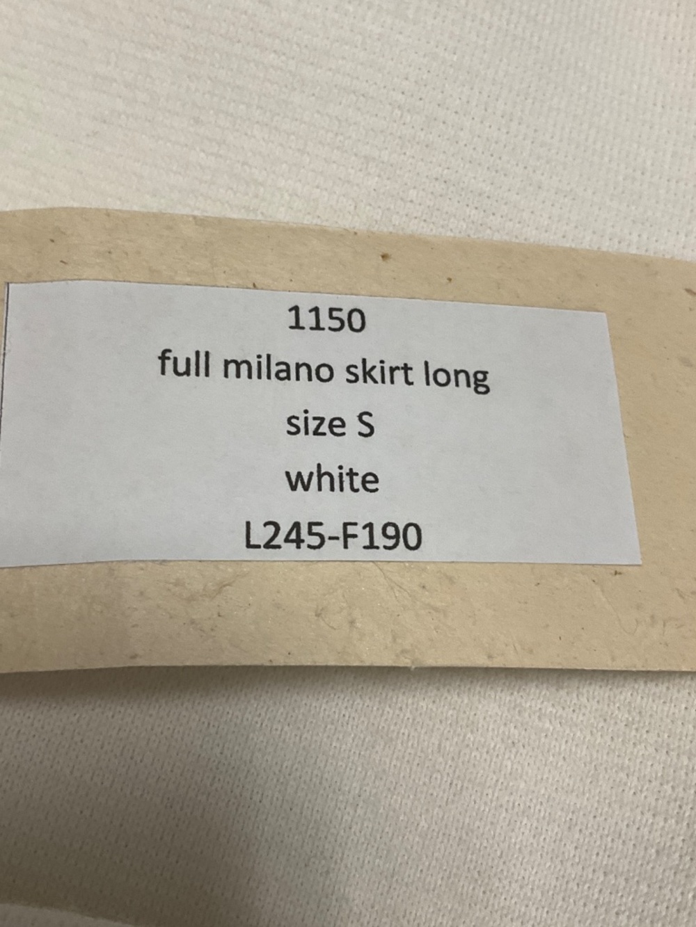 LARS ANDERSSON WHITE FULL MILANO KNIT LONG SKIRT - Picture 6 of 6